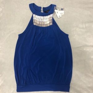 The Limited Halter Top with Metal Accent